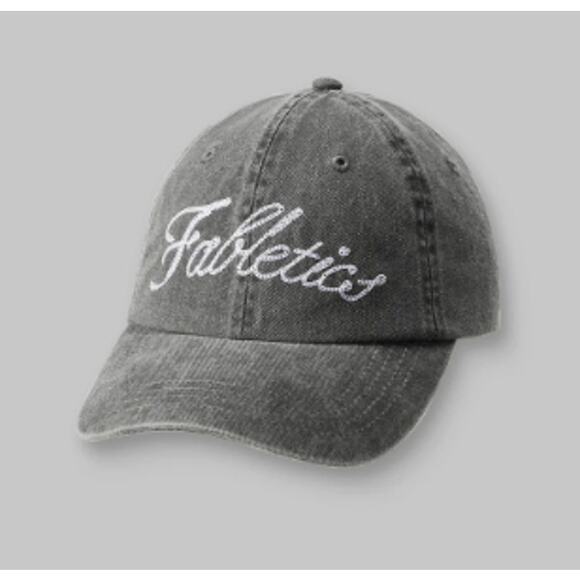 Fabletics The Dad Hat Washed Black Cap NEW One Size - Picture 1 of 8